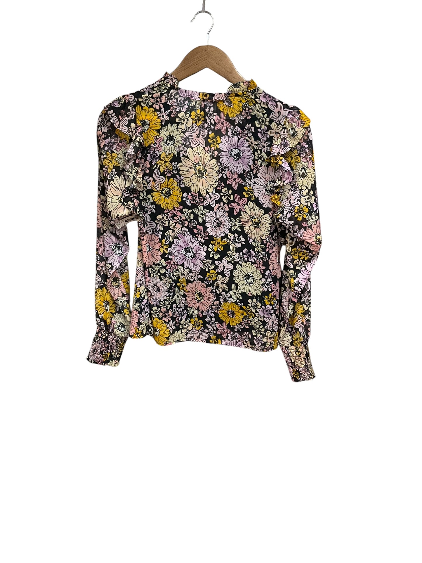 Top Long Sleeve By Bb Dakota In Floral Print, Size: S