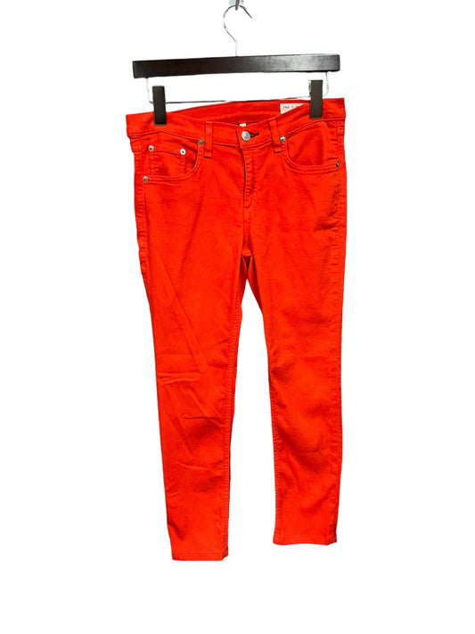 Jeans Skinny By Rag & Bones Jeans In Orange, Size: 6