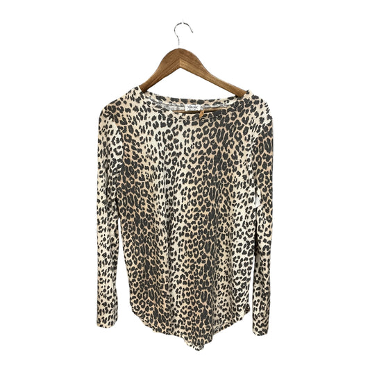 Top Long Sleeve By Clothes Mentor In Animal Print, Size: L