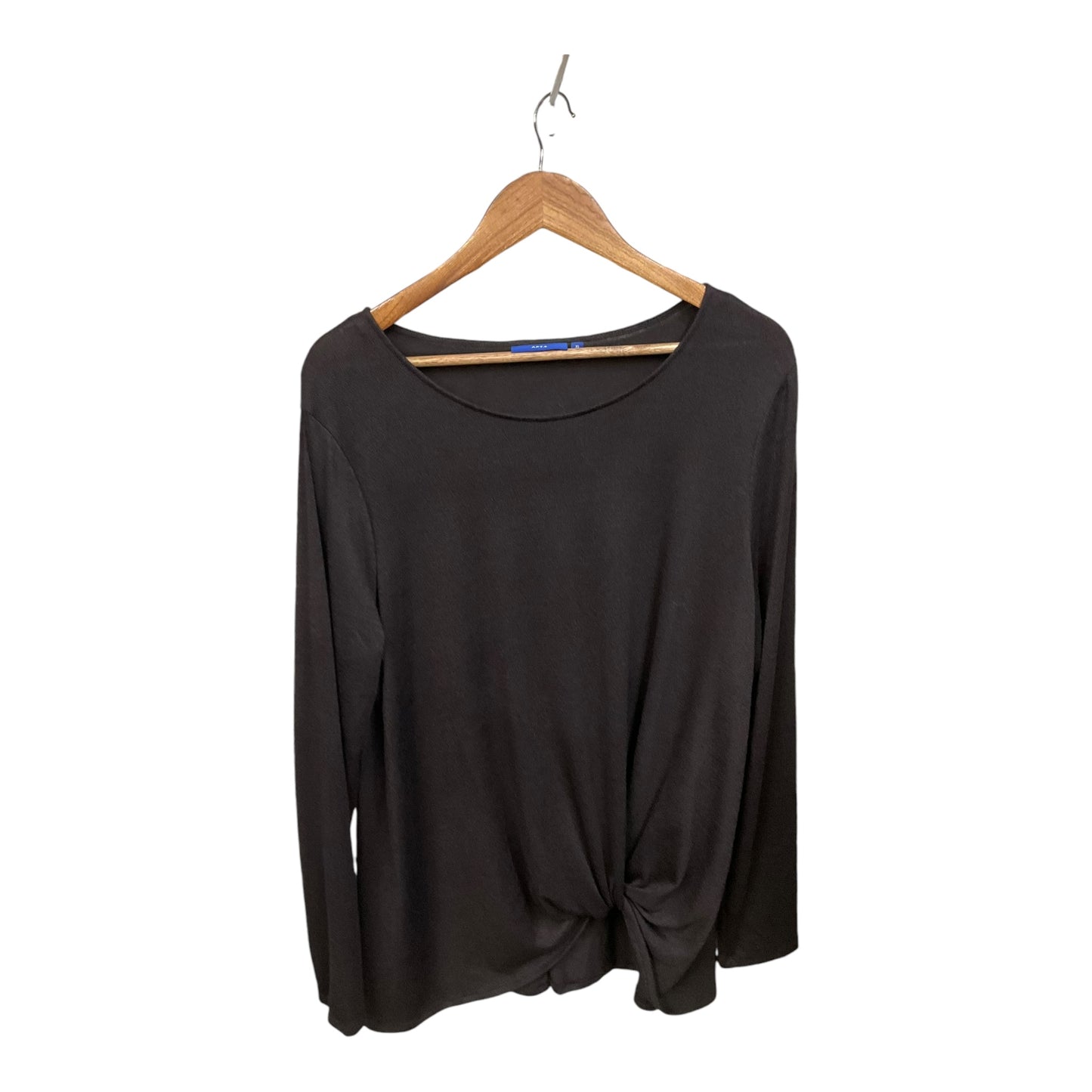 Top Long Sleeve By Apt 9 In Black, Size: Xl