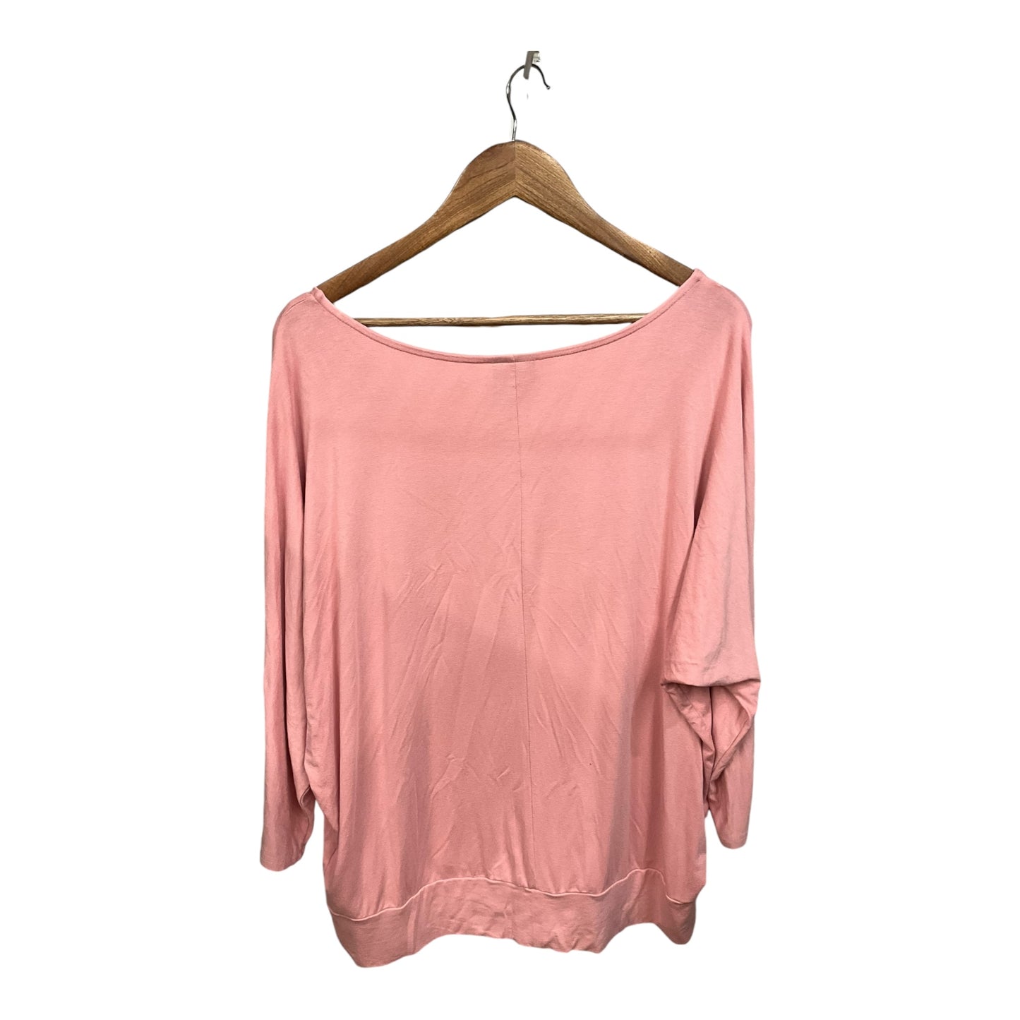 Top 3/4 Sleeve By Jm Collections In Pink, Size: Xl