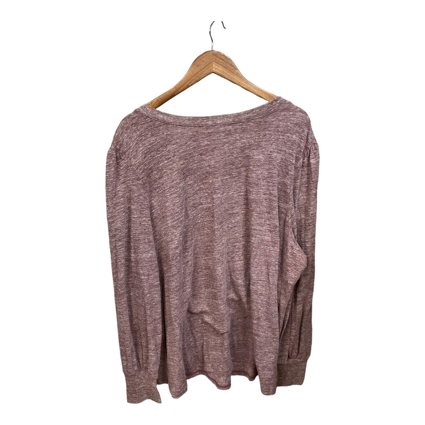 Top Long Sleeve By Treasure And Bond In Purple, Size: 3x