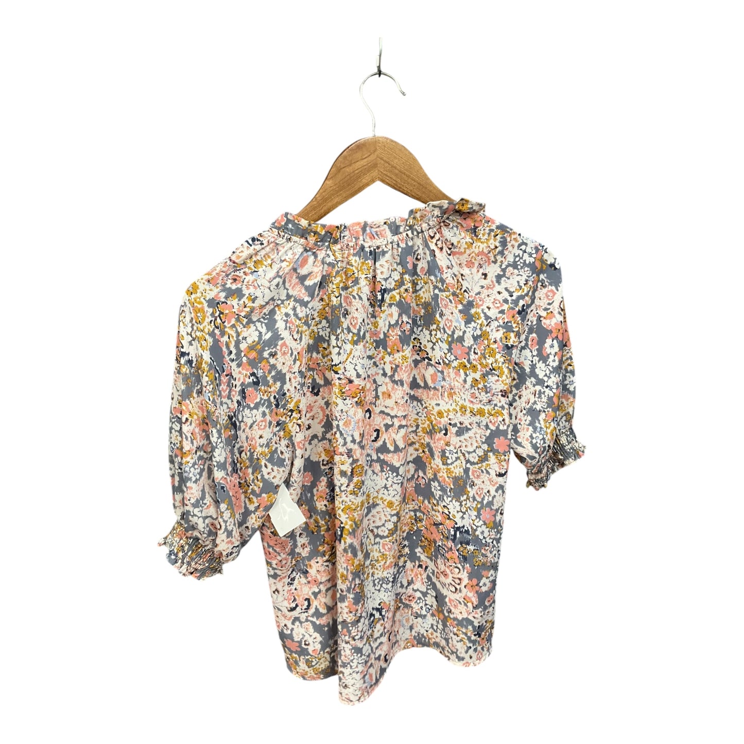 Top Short Sleeve By Evereve In Multi-colored, Size: S