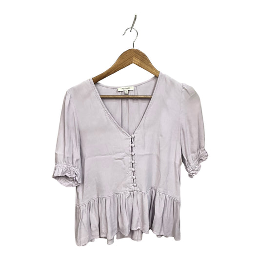 Top Short Sleeve By Madewell In Purple, Size: Xs