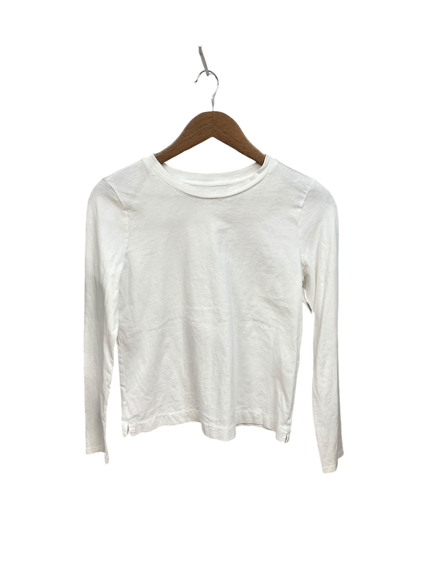 Top Long Sleeve Basic By Loft In White, Size: S