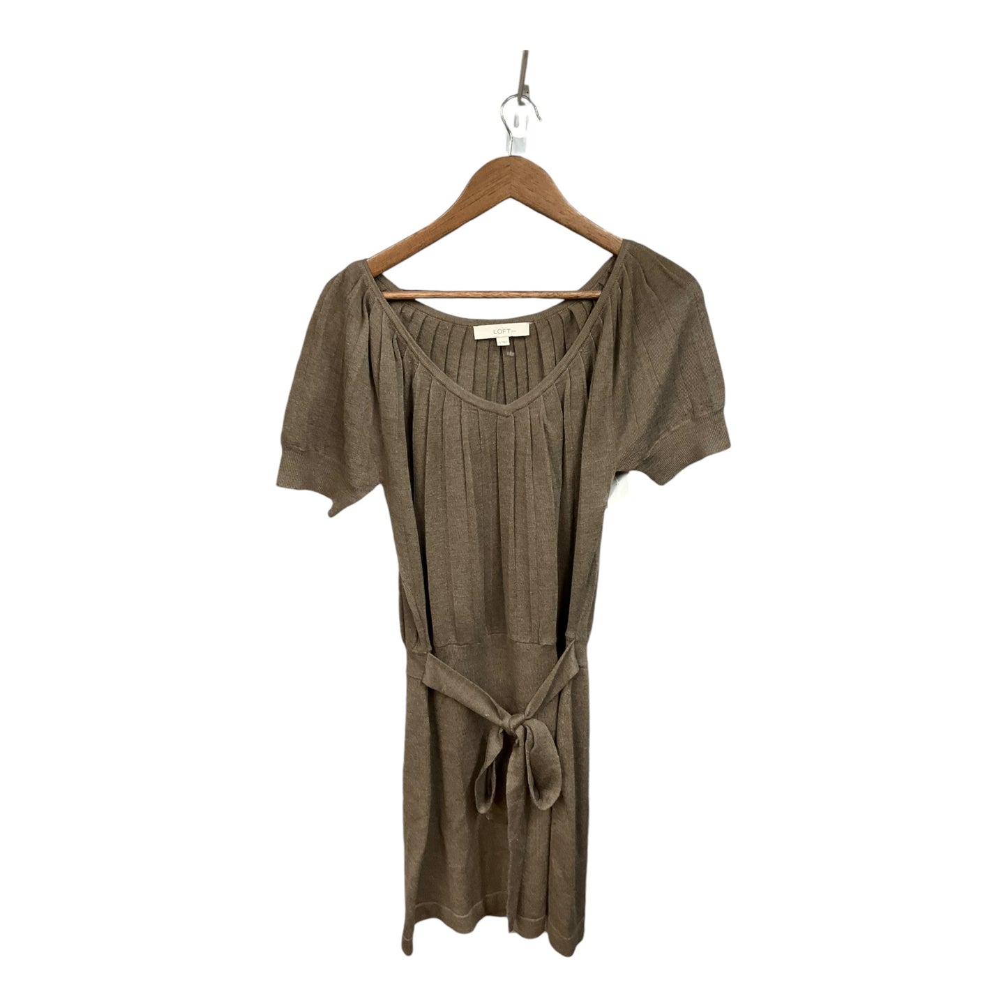 Dress Sweater By Loft In Brown, Size: S