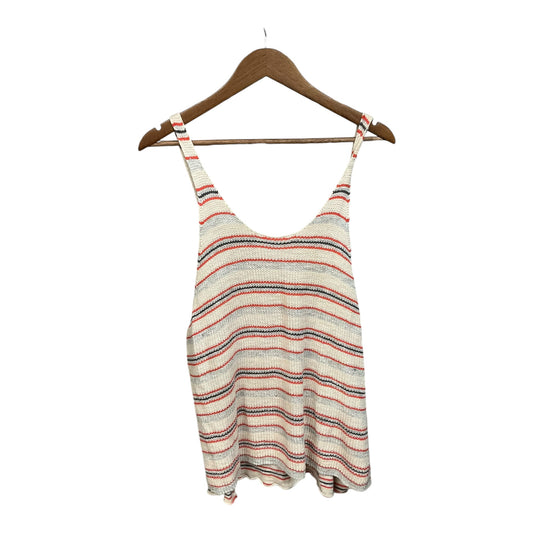 Top Sleeveless By Free People In Striped Pattern, Size: M