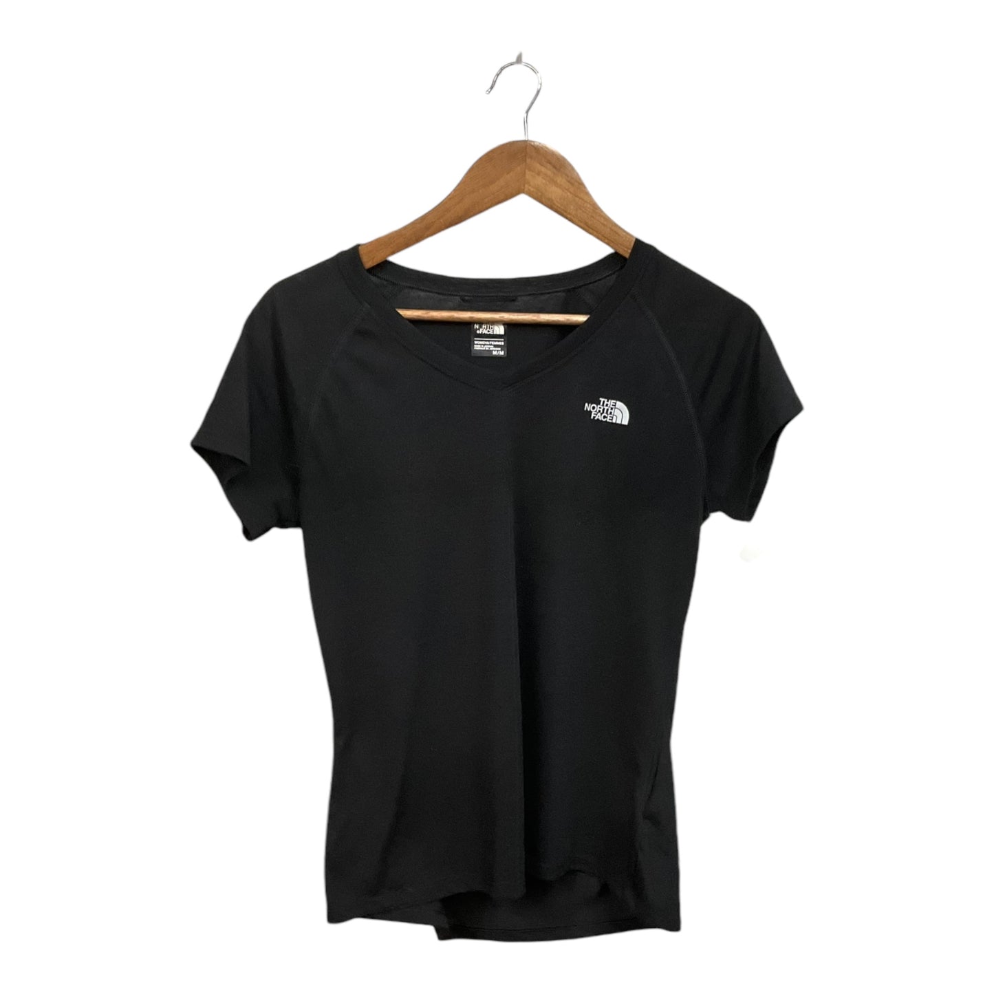 Athletic Top Short Sleeve By The North Face In Black, Size: M