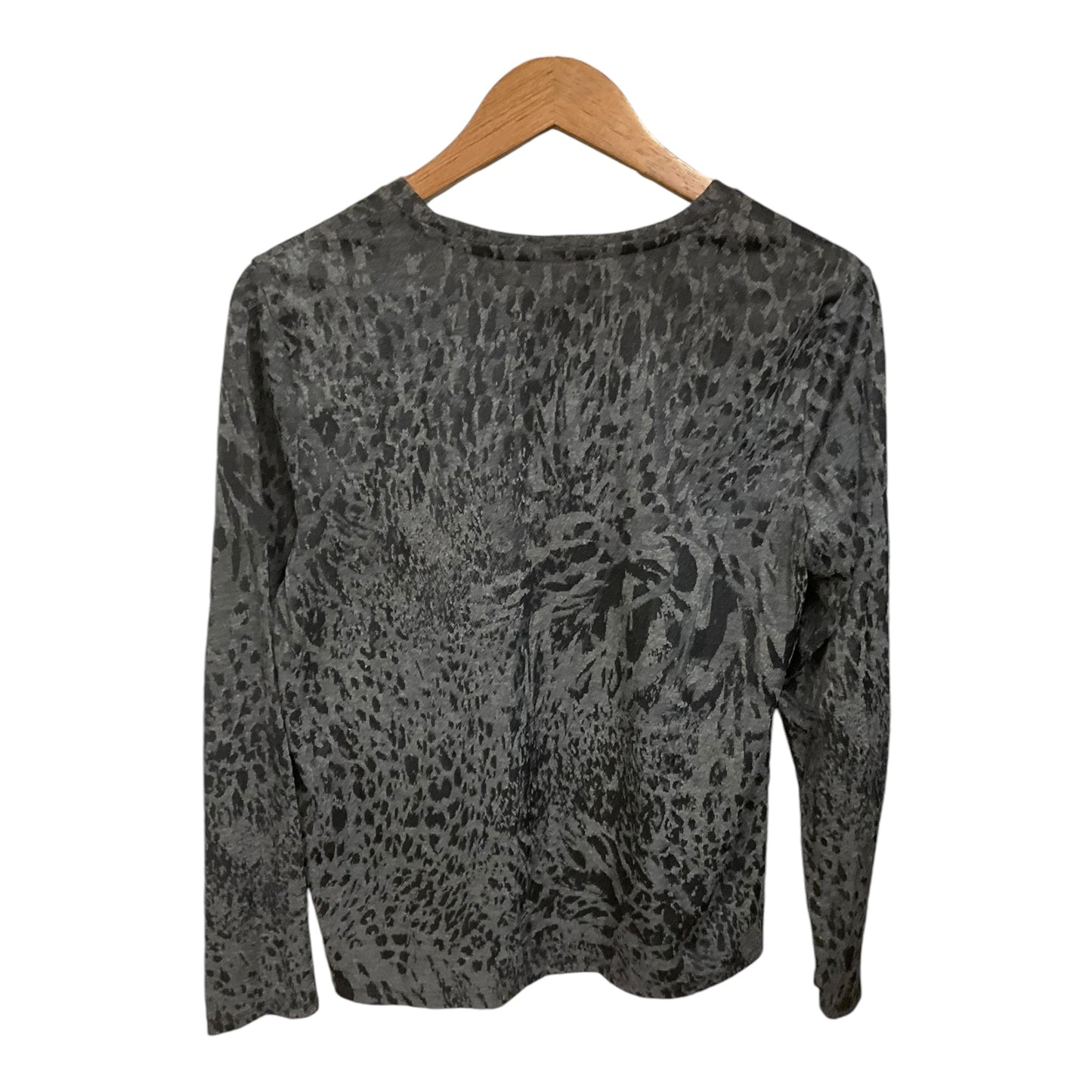 Top Long Sleeve By Simply Vera In Animal Print, Size: L