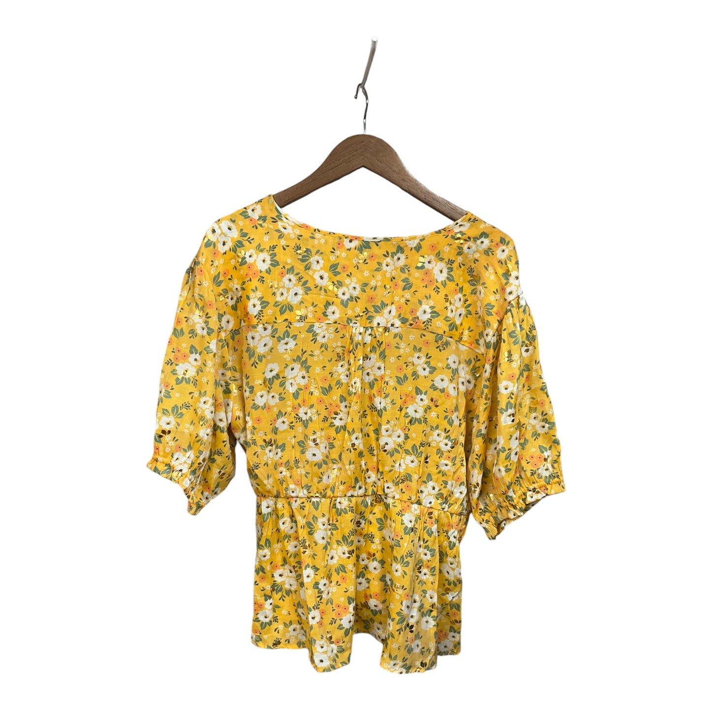 Top Short Sleeve By Harve Bernard In Floral Print, Size: 2x