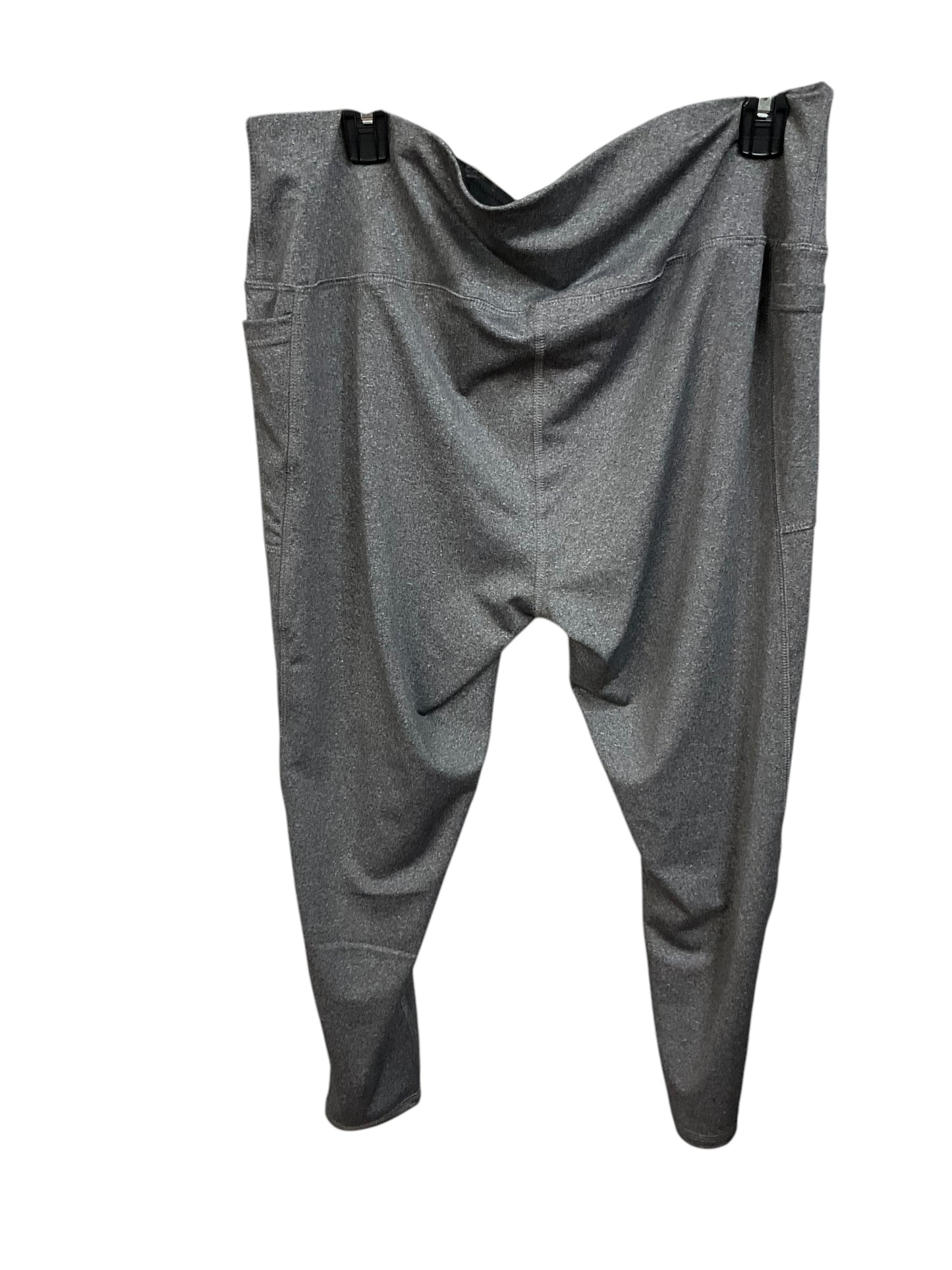 Athletic Leggings Capris By Clothes Mentor In Grey, Size: 2x