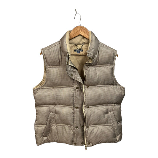 Vest Puffer & Quilted By Tommy Hilfiger In Blue & Brown, Size: Xl