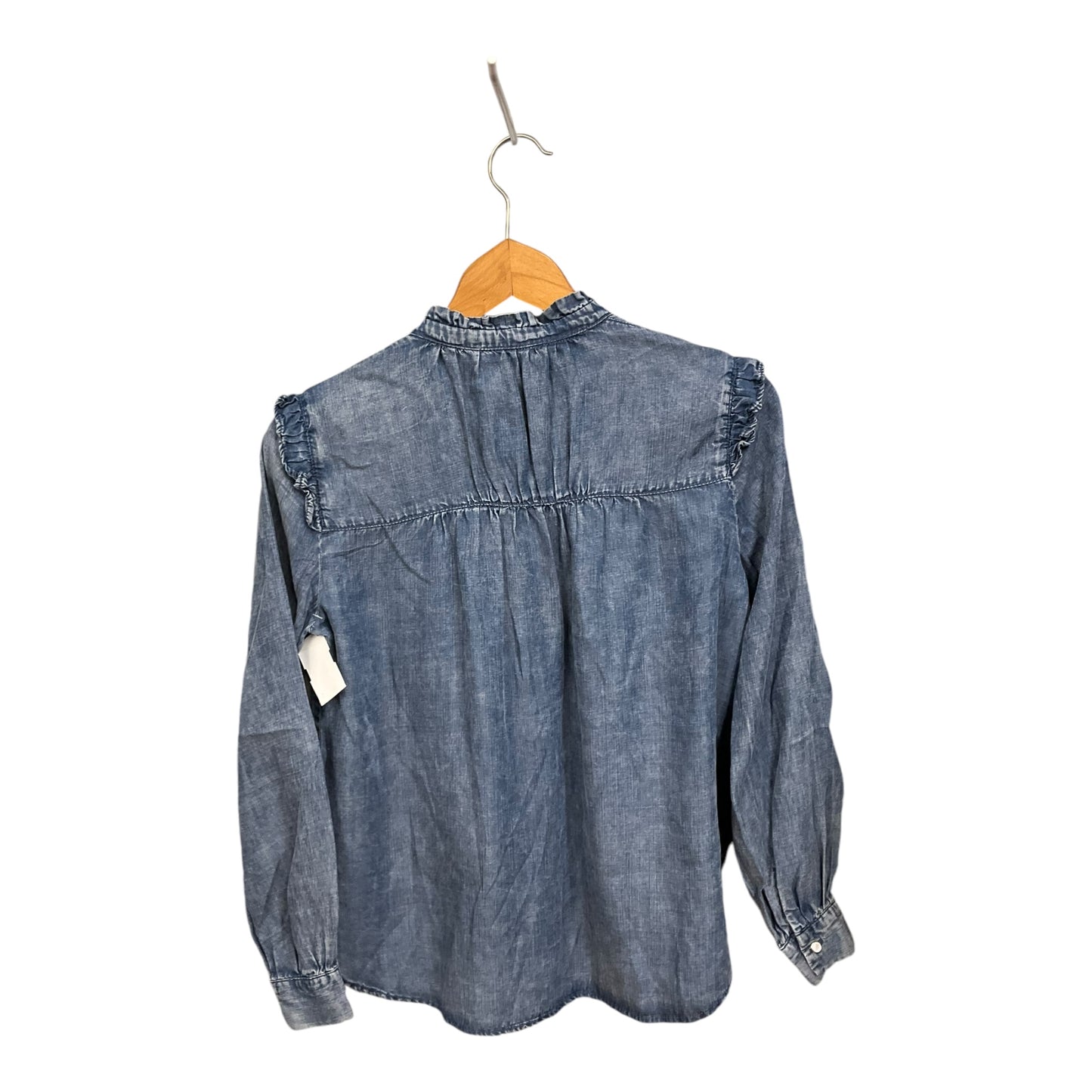 Blouse Long Sleeve By Jane And Delancey In Blue, Size: Xs