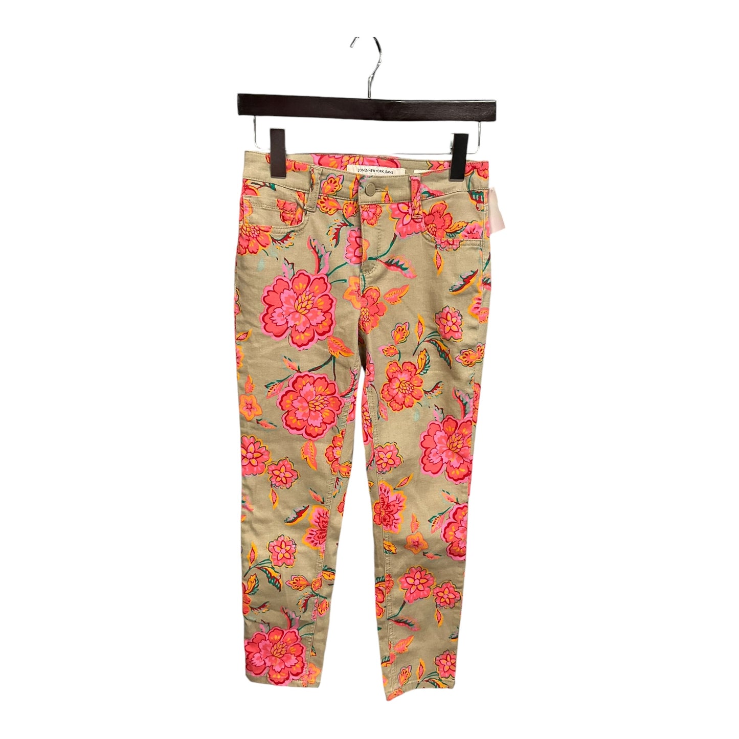 Jeans Skinny By Jones New York In Floral Print, Size: 2p