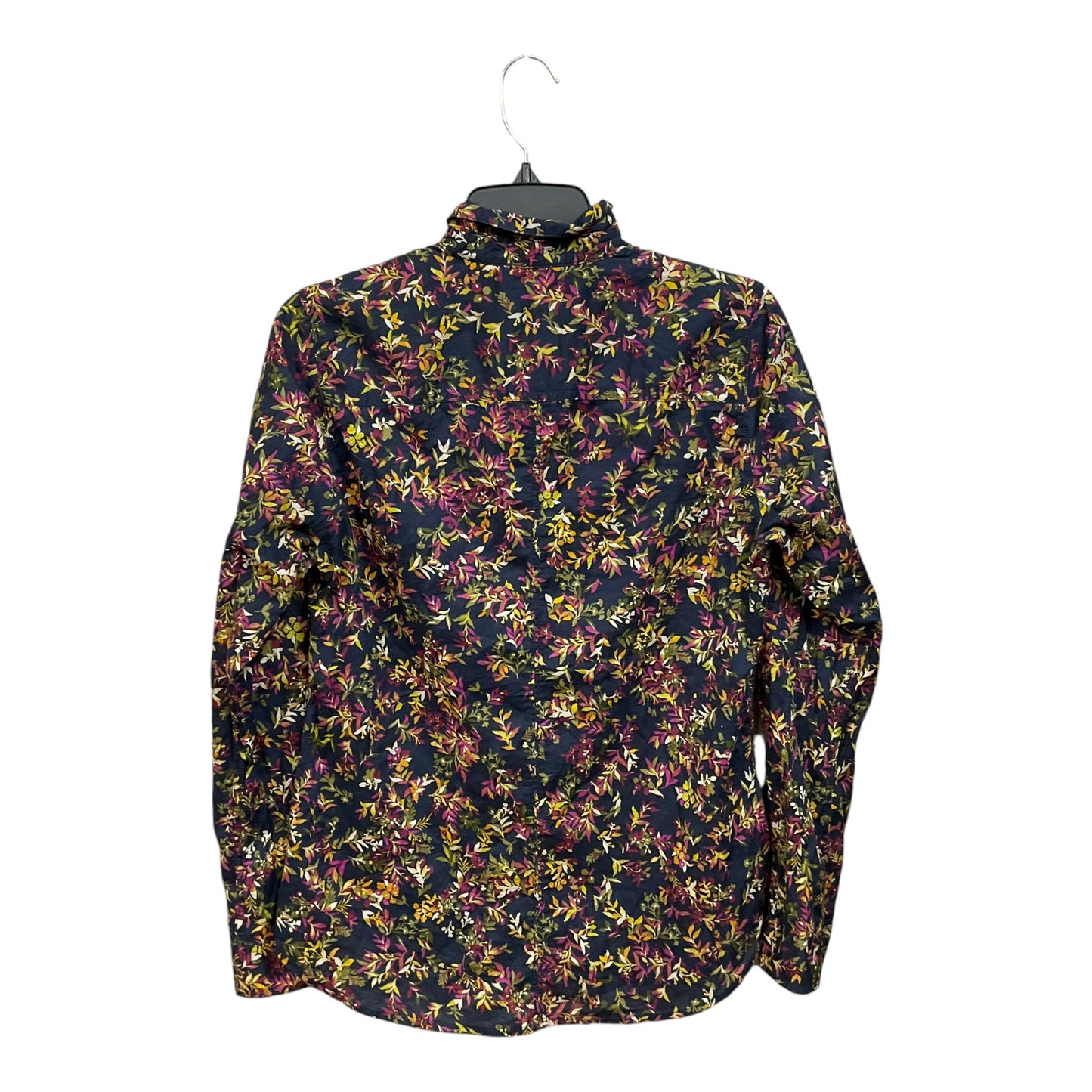 Blouse Long Sleeve By Eddie Bauer In Floral Print, Size: M