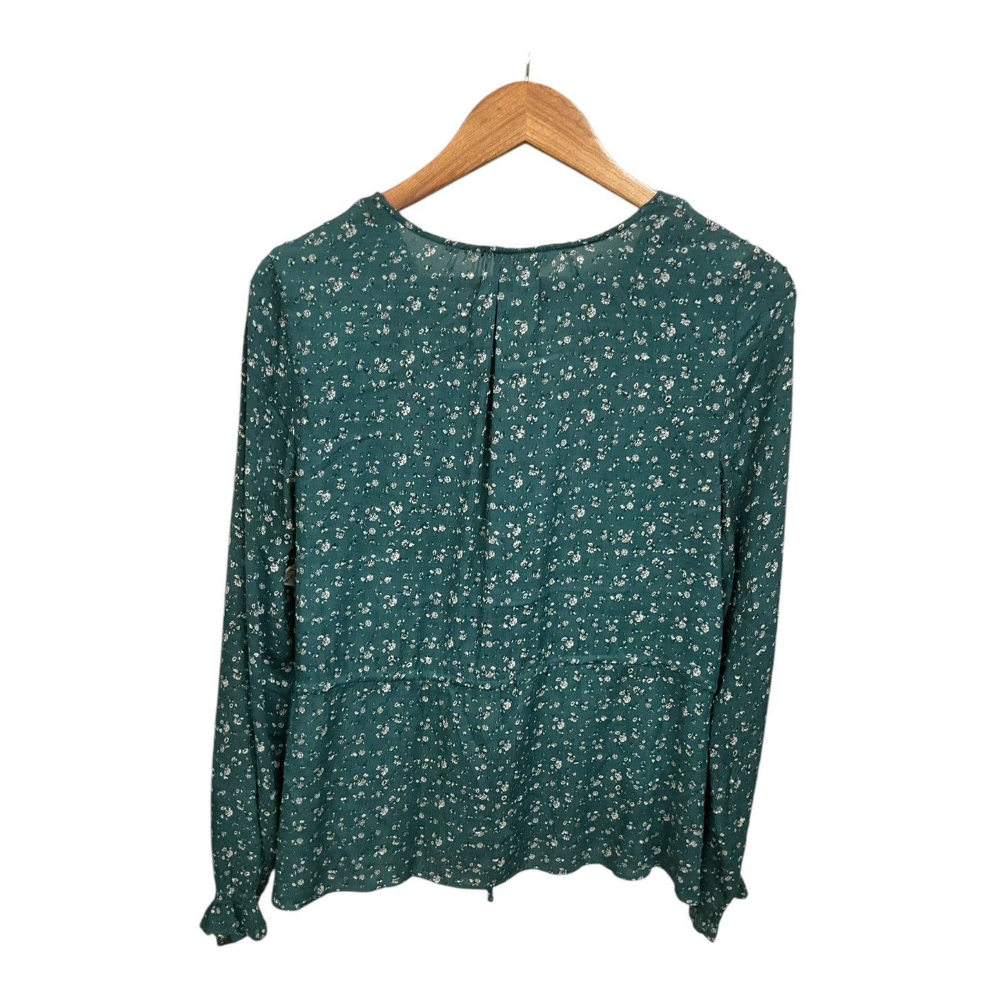 Blouse Long Sleeve By Caslon In Green, Size: S