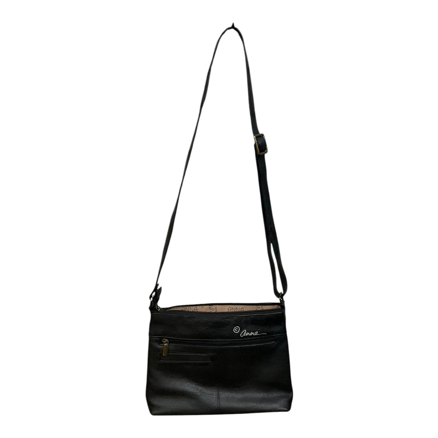 Crossbody Leather By Anuschka, Size: Medium