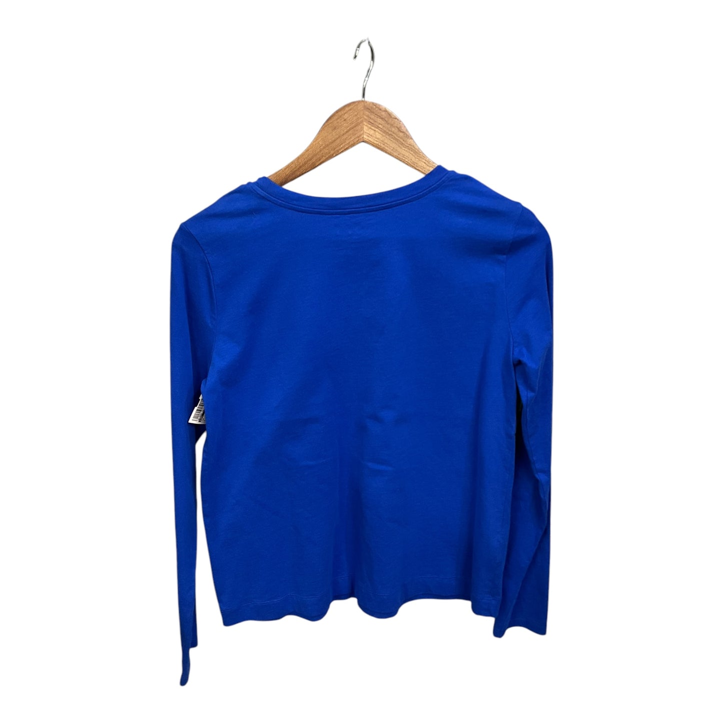 Top Long Sleeve Basic By Loft In Blue, Size: M