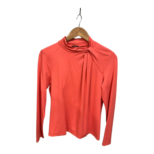 Top Long Sleeve By Ann Taylor In Orange, Size: M