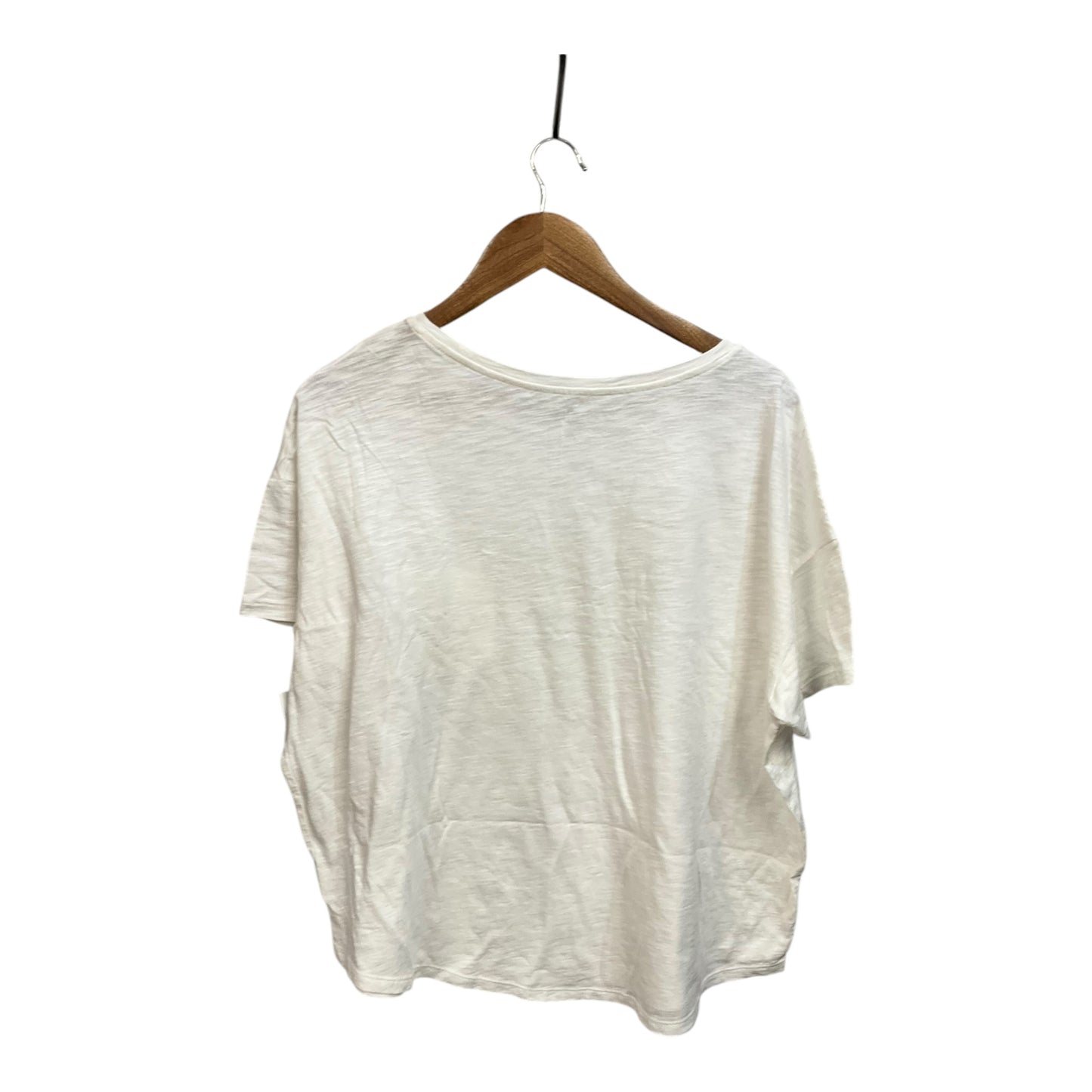 Top Short Sleeve Basic By Old Navy In Ivory, Size: Xl