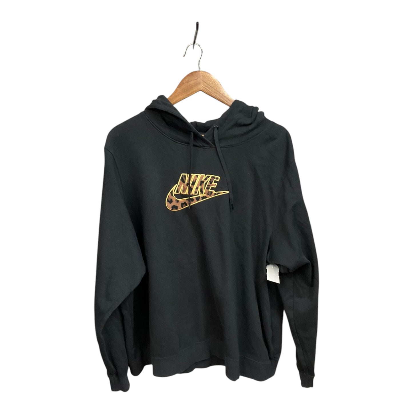 Athletic Sweatshirt Hoodie By Nike Apparel In Black, Size: 1x