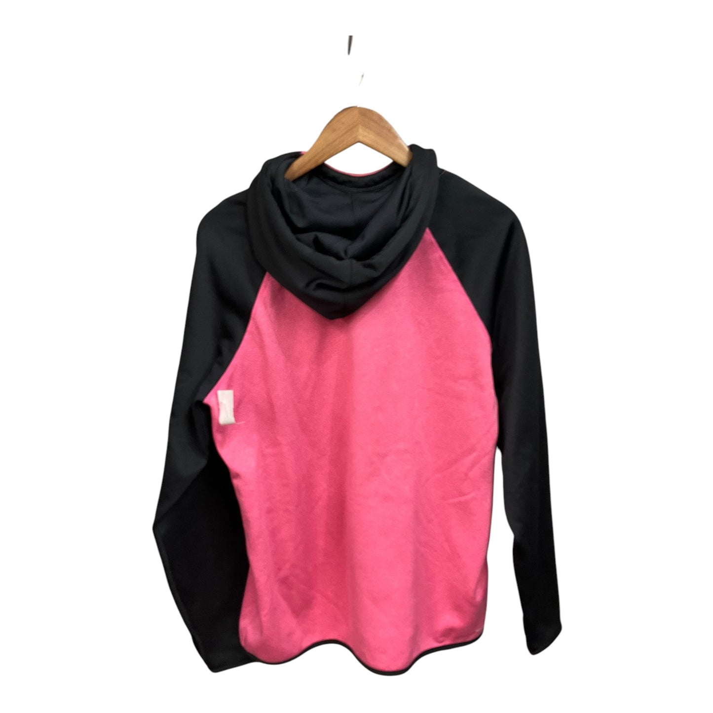 Athletic Sweatshirt Hoodie By Nike Apparel In Black & Pink, Size: Xl