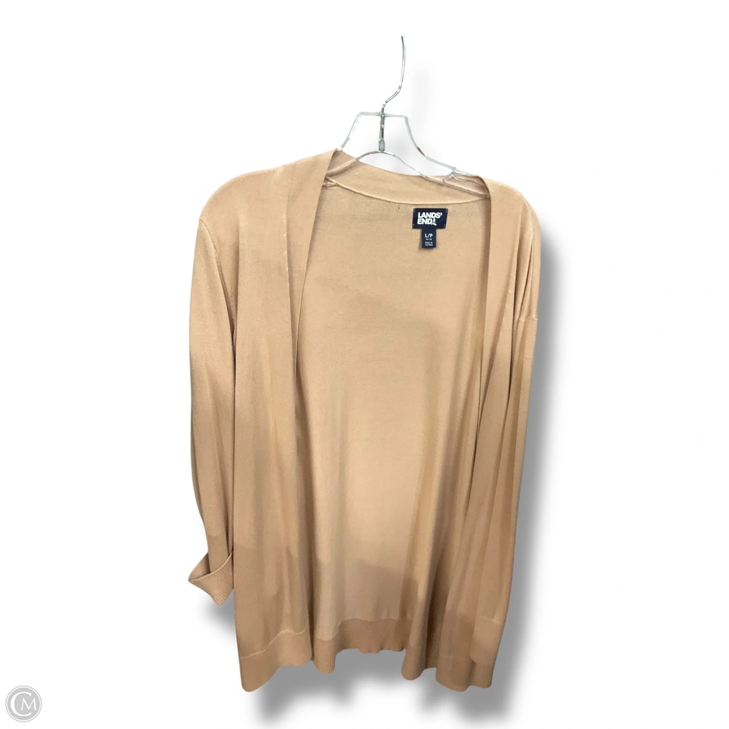 Cardigan By Lands End In Beige, Size: L