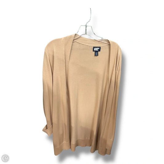 Cardigan By Lands End In Beige, Size: L