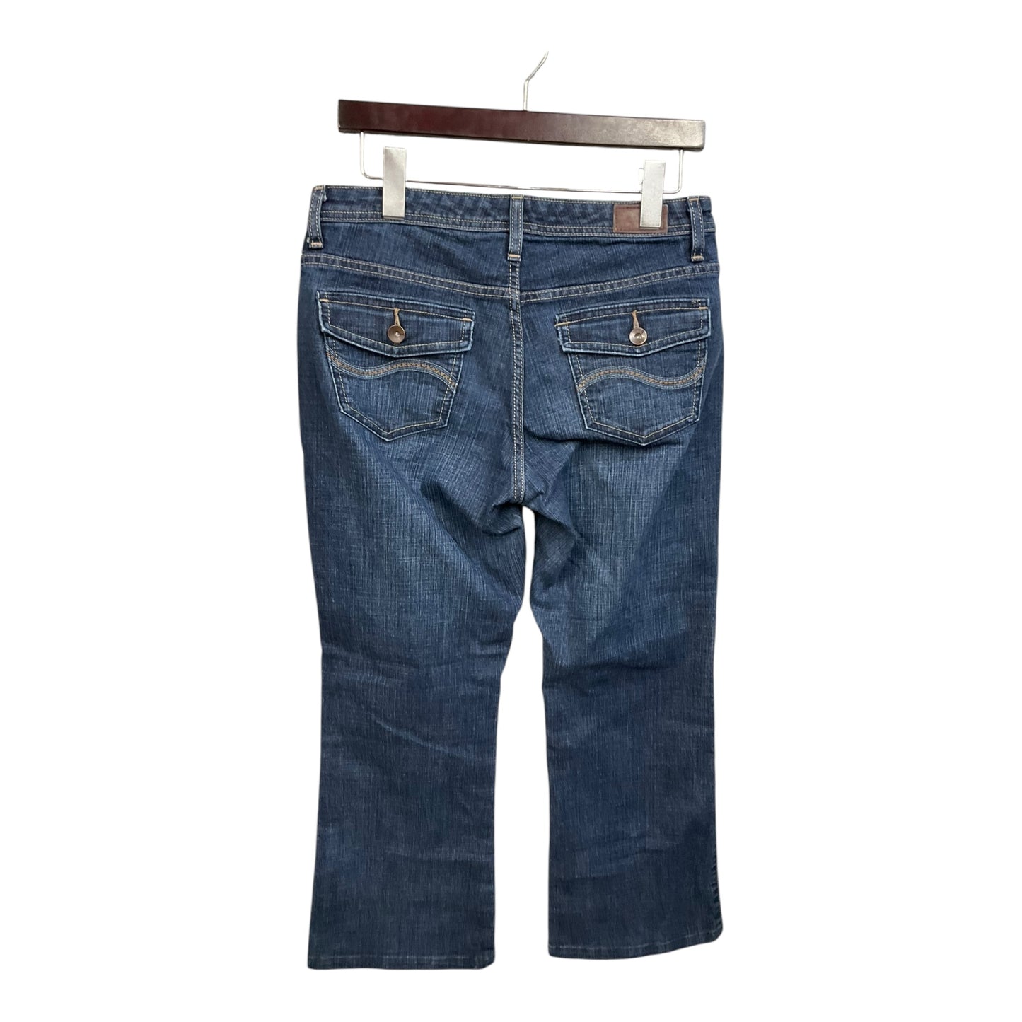 Jeans Boot Cut By Lee In Blue Denim, Size: 6p