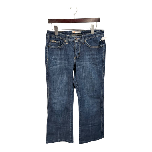 Jeans Boot Cut By Lee In Blue Denim, Size: 6p