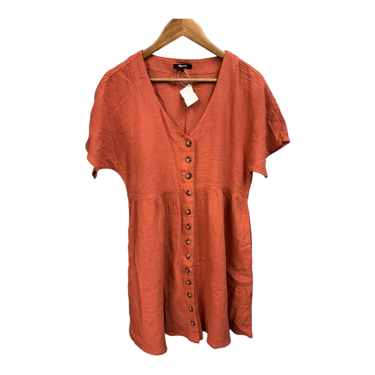 Dress Casual Short By Madewell In Orange, Size: M