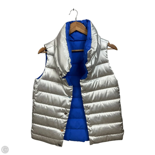 Vest Puffer & Quilted By Polo Ralph Lauren In Blue & Grey, Size: S