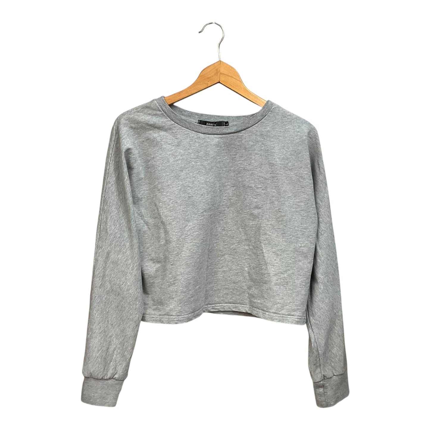 Top Long Sleeve By Clothes Mentor In Grey, Size: L