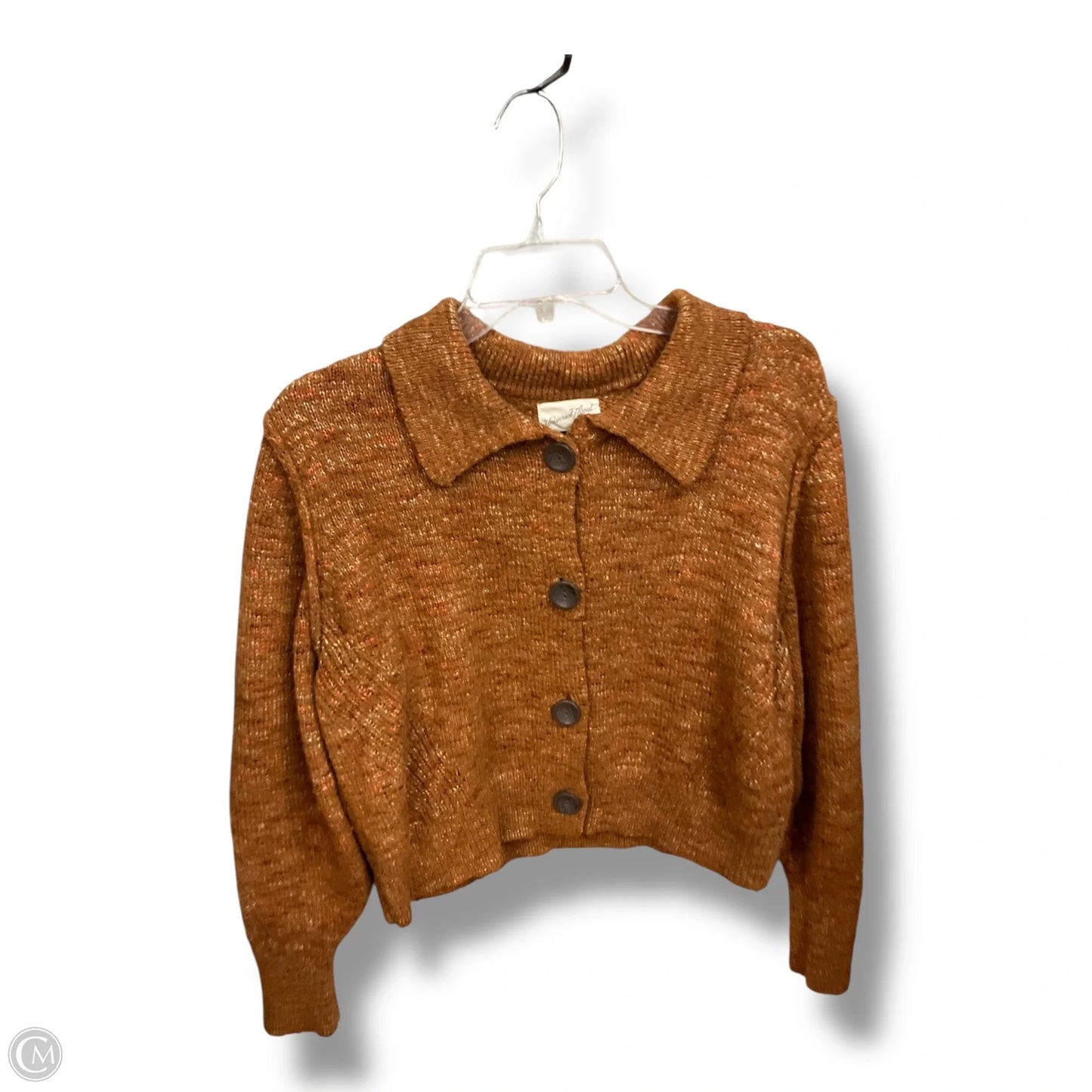 Sweater Cardigan By Universal Thread In Brown, Size: L
