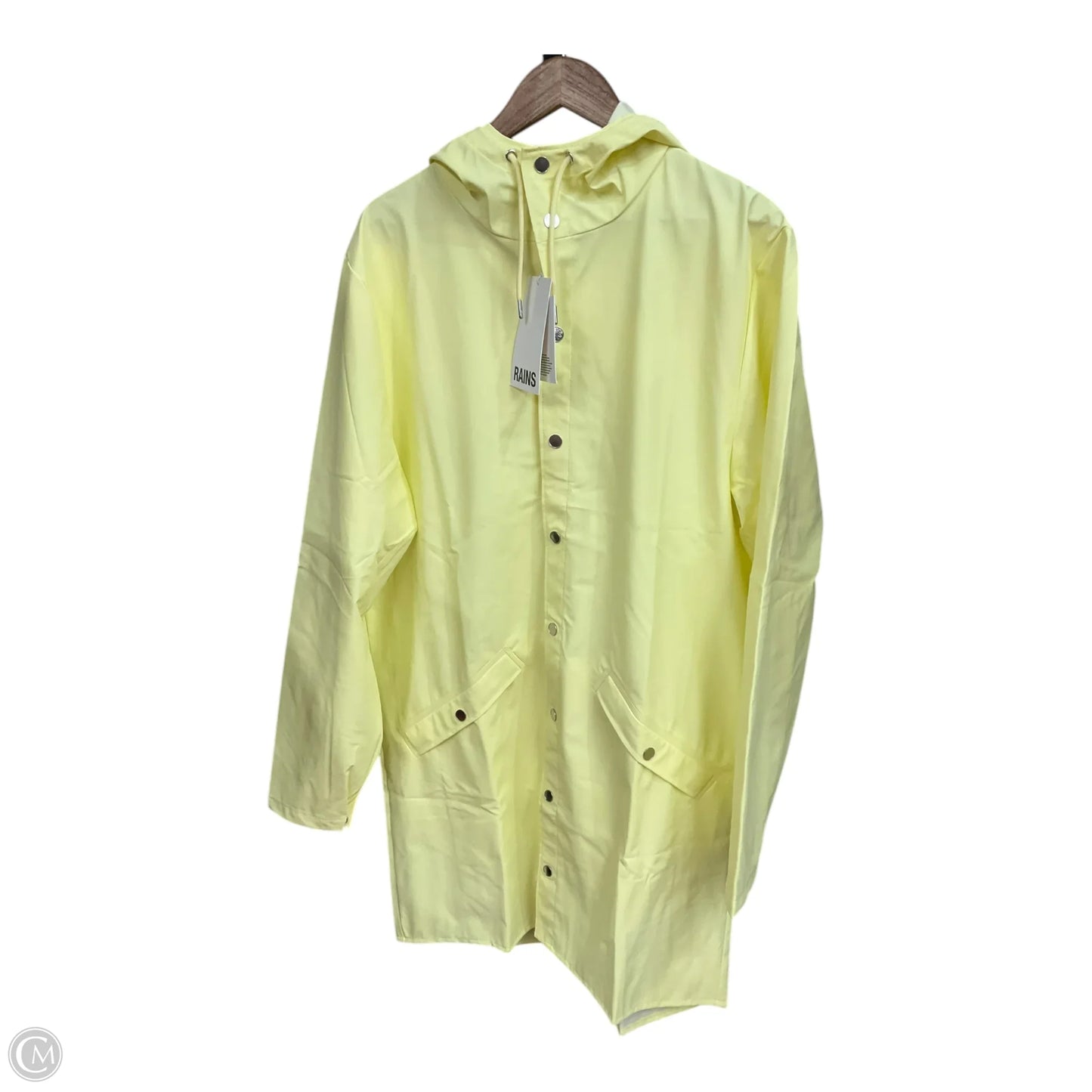 Coat Raincoat By Cma In Yellow, Size: L