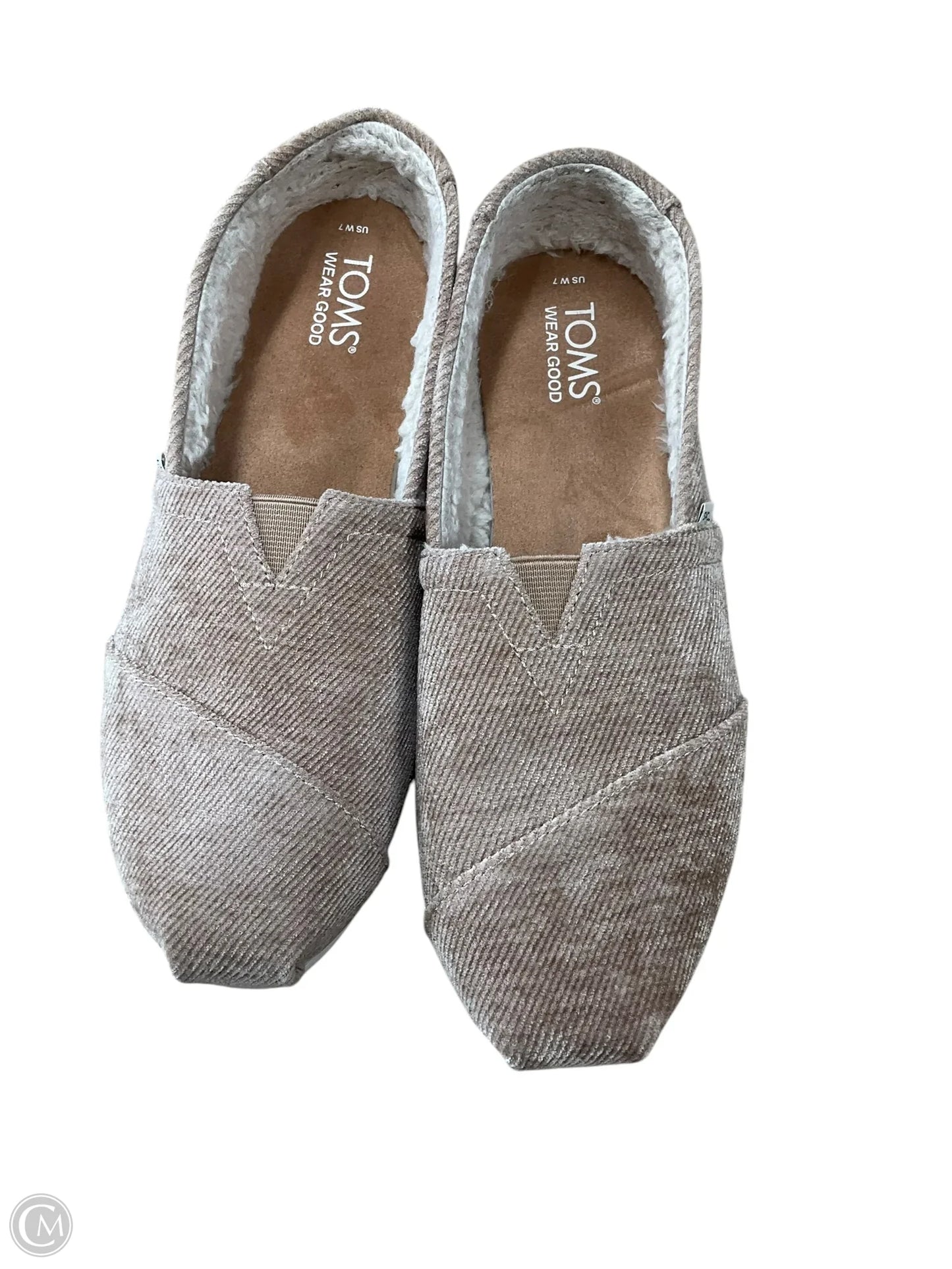 Shoes Flats By Toms In Beige, Size: 7