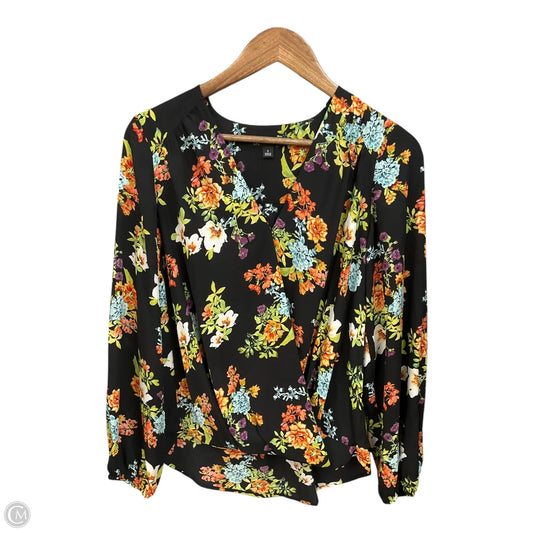 Blouse Long Sleeve By Inc In Floral Print, Size: S