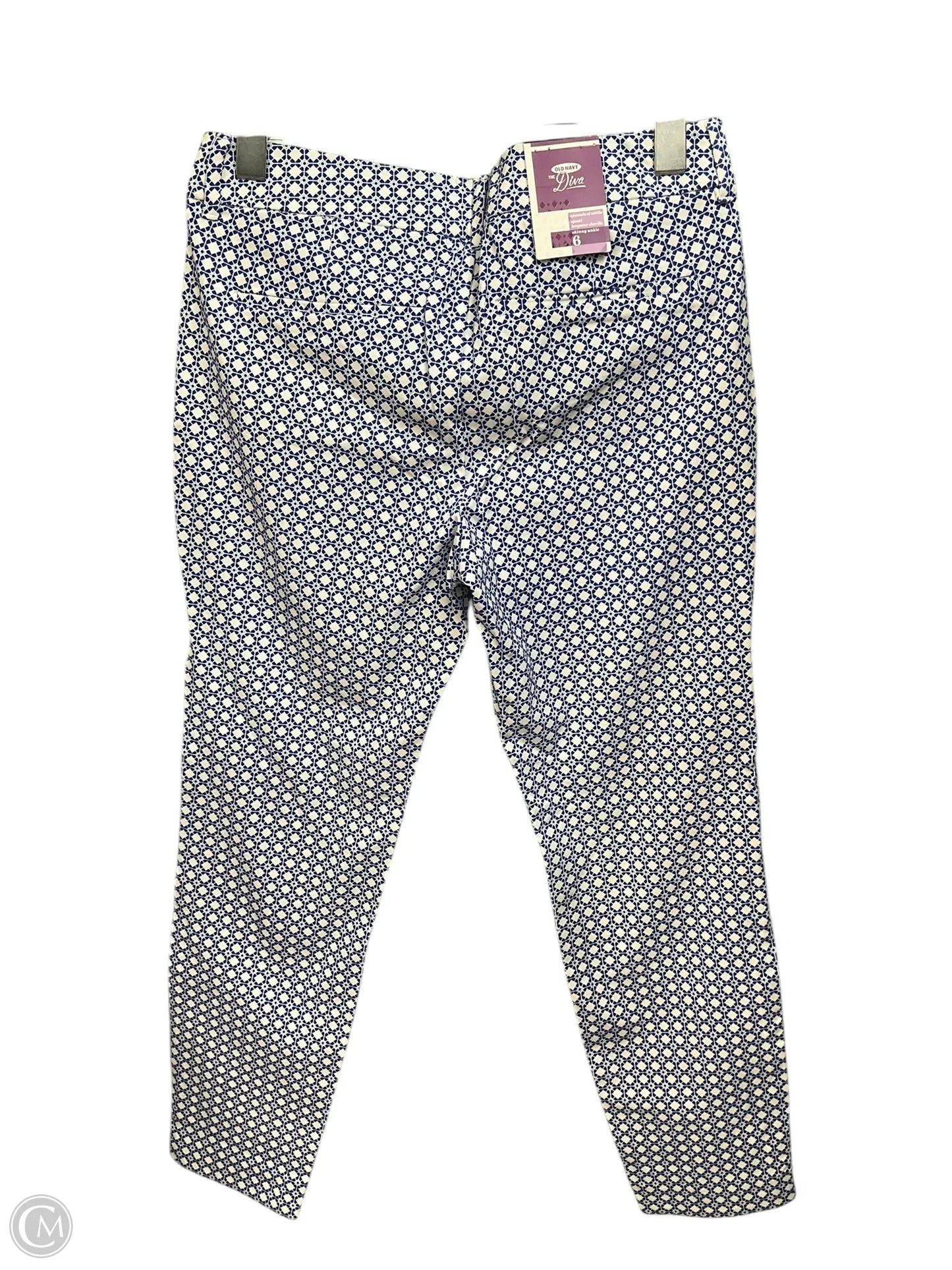 Pants Cropped By Old Navy In Geometric Pattern, Size: 6