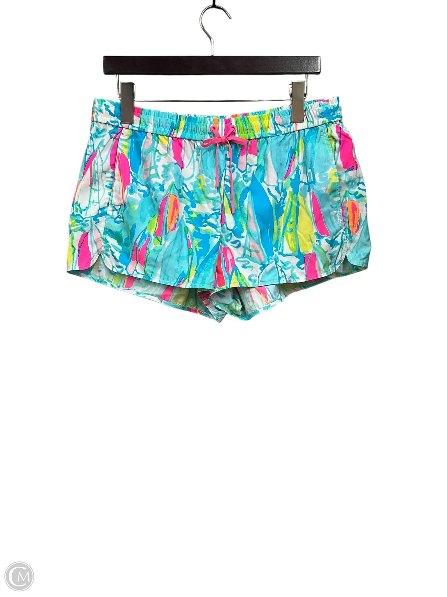 Shorts Designer By Lilly Pulitzer In Blue & Pink, Size: L