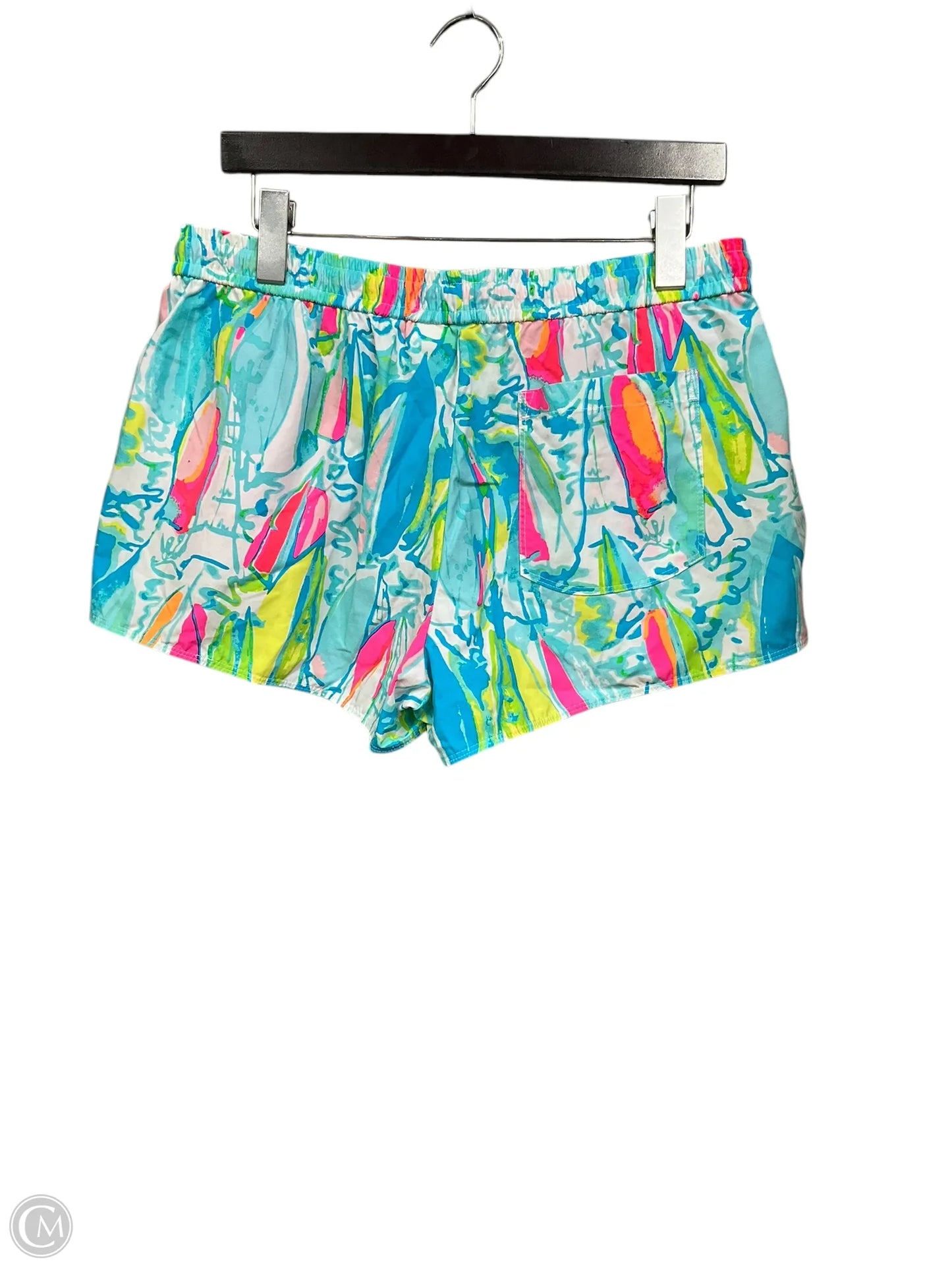 Shorts Designer By Lilly Pulitzer In Blue & Pink, Size: L