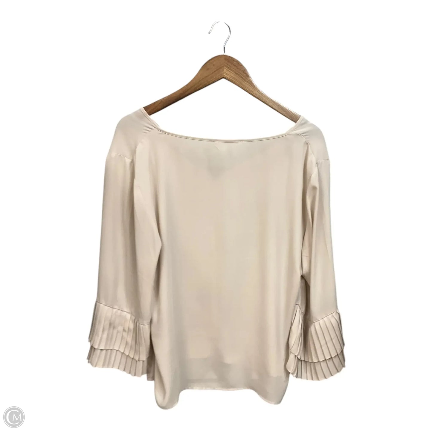 Blouse 3/4 Sleeve By Violet And Claire In Beige, Size: L