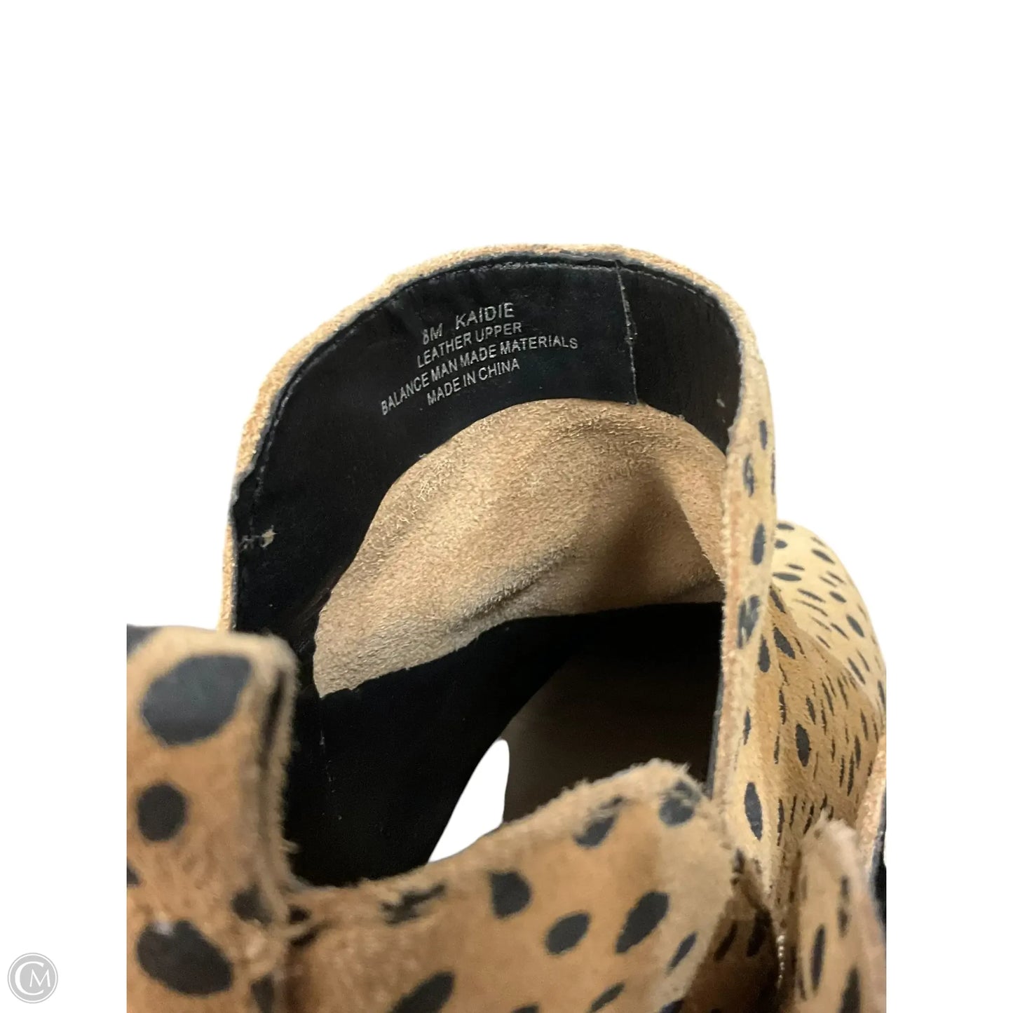 Boots Ankle Heels By Dolce Vita In Animal Print, Size: 8