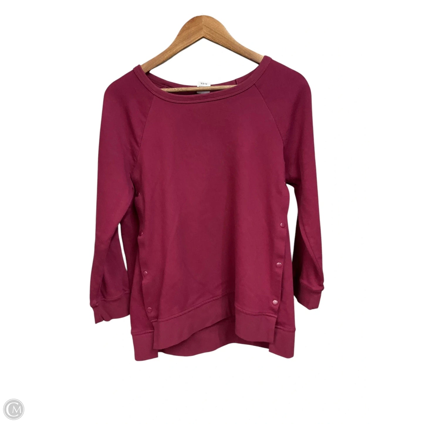 Nursing Top Long Sleeve By Time And Tru, Size: M