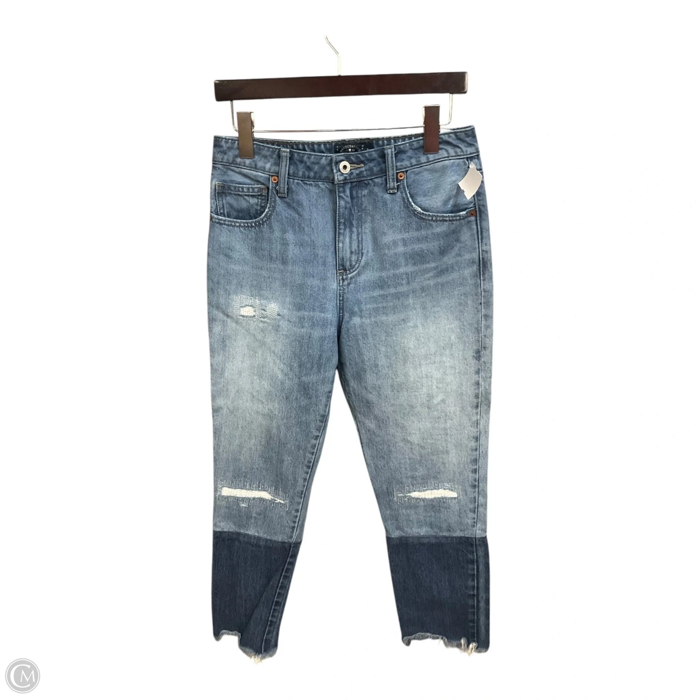 Jeans Cropped By Lucky Brand In Blue Denim, Size: 4