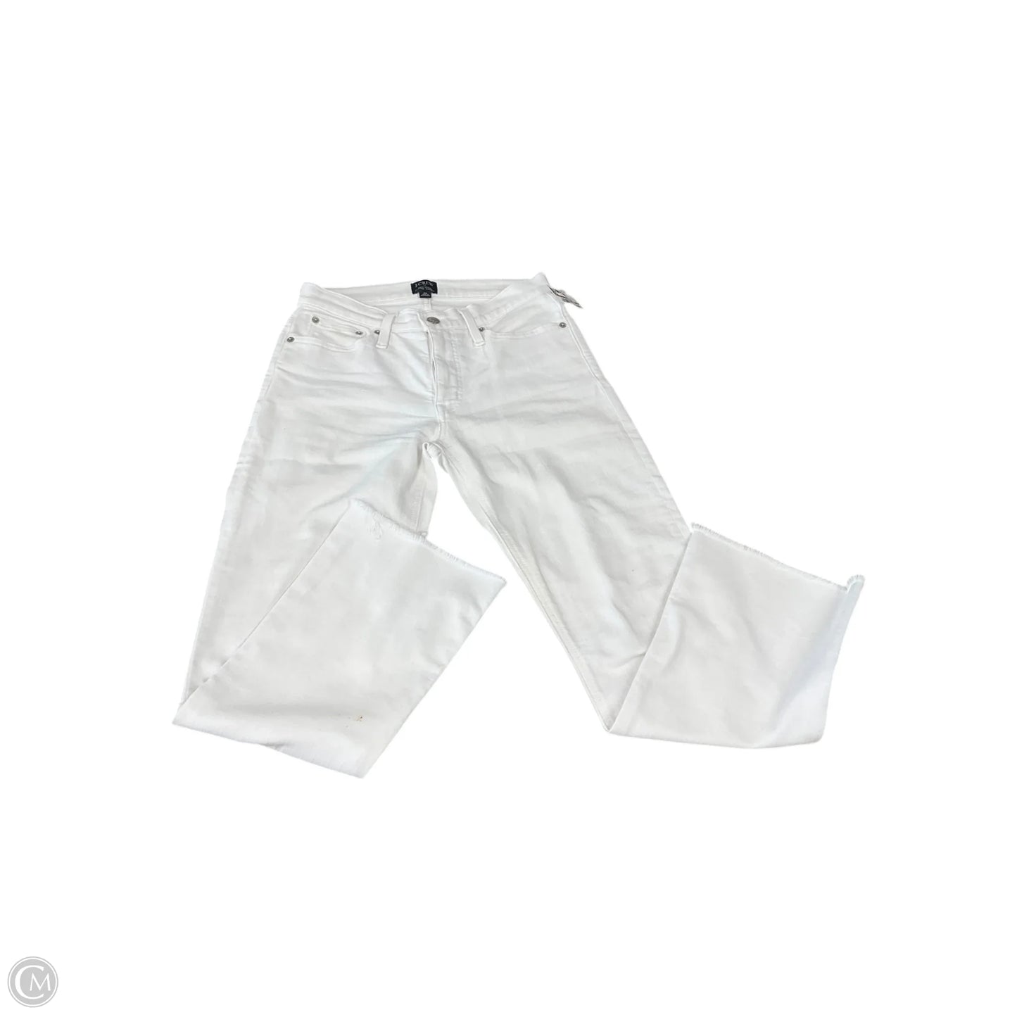 Jeans Cropped By J. Crew In White Denim, Size: 4