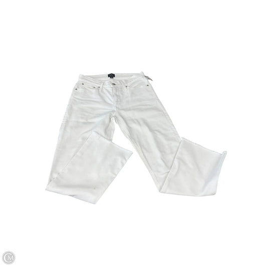 Jeans Cropped By J. Crew In White Denim, Size: 4
