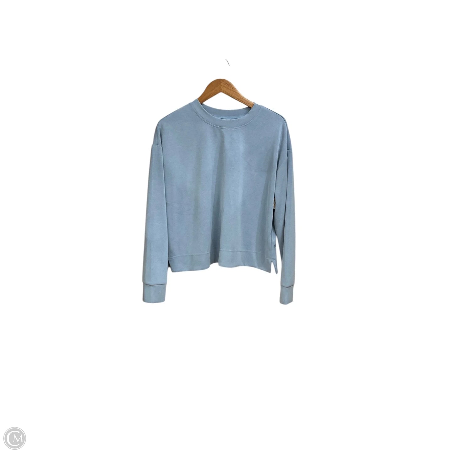 Athletic Top Long Sleeve Crewneck By Athleta In Blue, Size: L