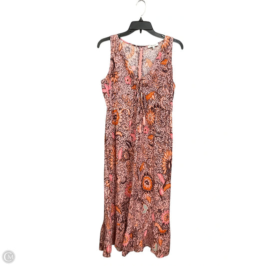 Dress Casual Midi By Madewell In Floral Print, Size: S