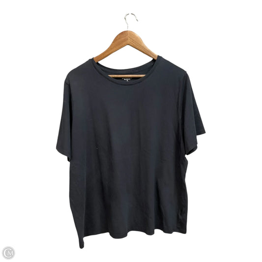 Top Short Sleeve Basic By Lands End In Grey, Size: 1x