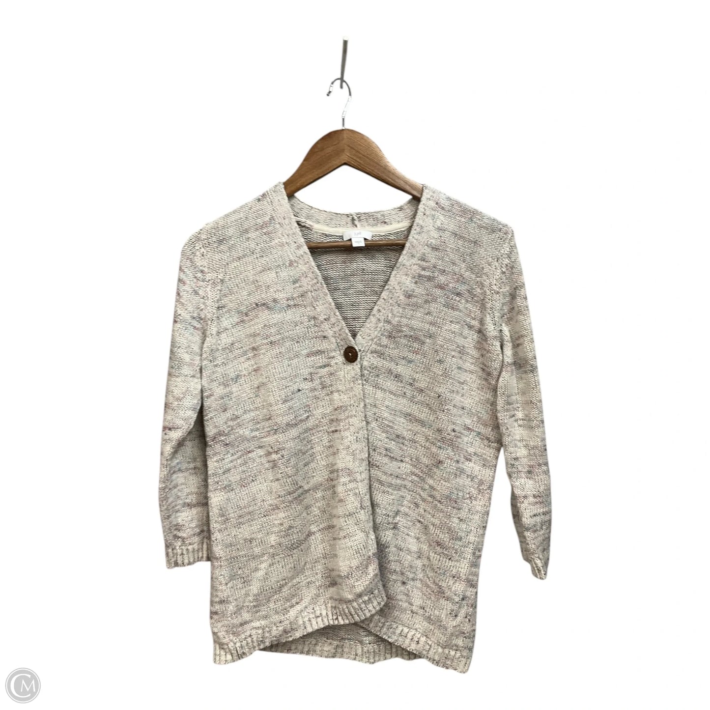 Sweater Cardigan By J. Jill In Multi-colored, Size: S